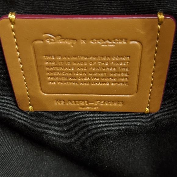 Disney Mickey x Coach Backpack, Red Bandana - RARE Large Version, 15 x 12 - Picture 4 of 5